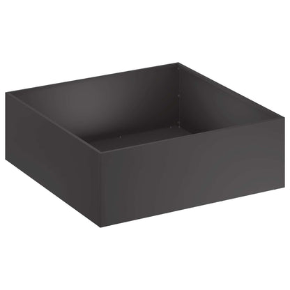 Garden Planter 2 pcs Black 60 x 60 x 20 cm Cold-rolled Steel