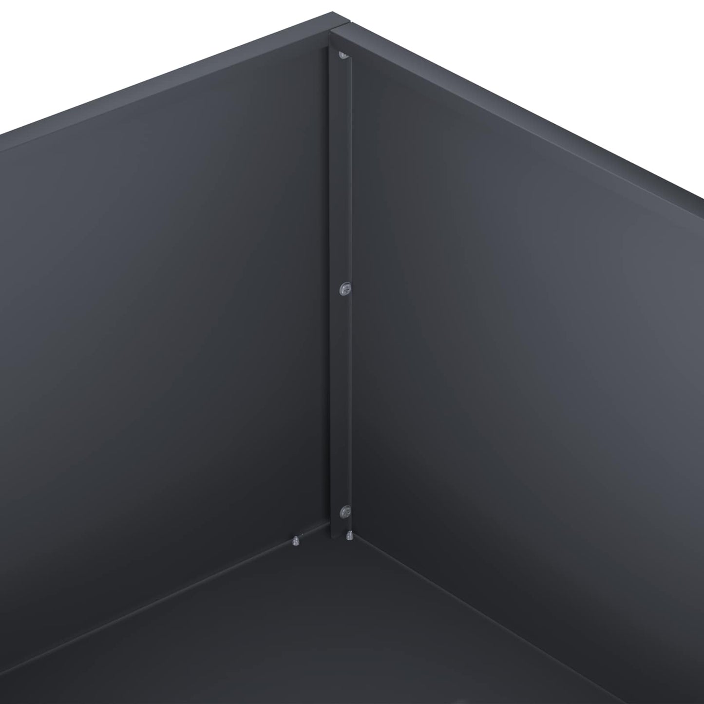 Garden Planter 2 pcs Anthracite 60 x 60 x 20 cm