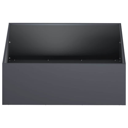 Garden Planter 2 pcs Anthracite 60 x 60 x 20 cm