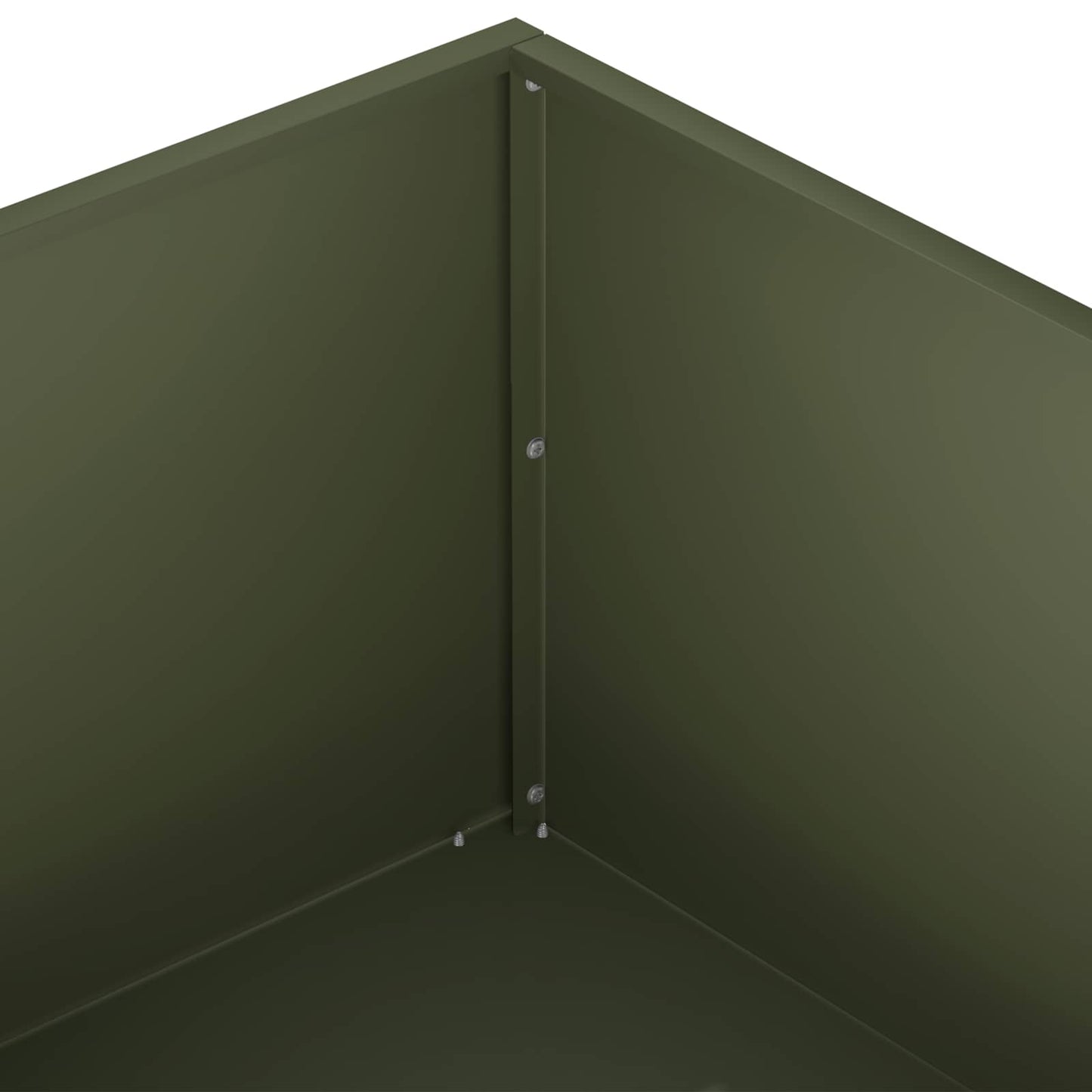Garden Planter Olive Green 60 x 60 x 20 cm Cold-rolled Steel