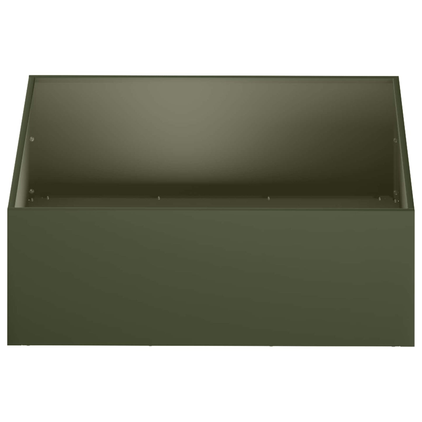 Garden Planter Olive Green 60 x 60 x 20 cm Cold-rolled Steel