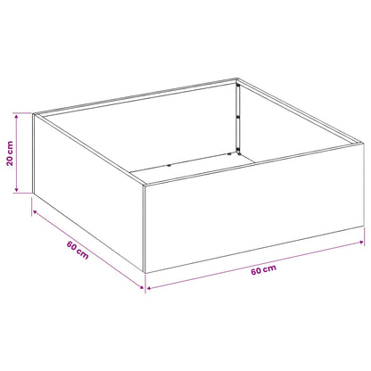 Garden Planter 2 pcs Olive Green 60 x 60 x 20 cm