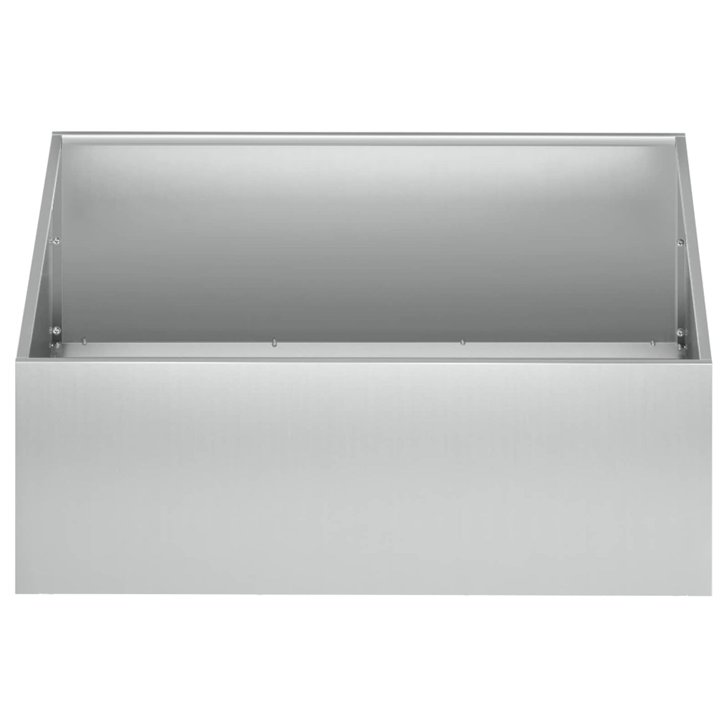 Garden Planter Silver 60 x 60 x 20 cm Galvanised Steel