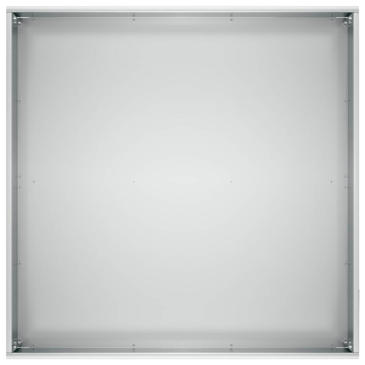 Garden Planter 2 pcs Silver 60 x 60 x 20 cm Galvanised Steel