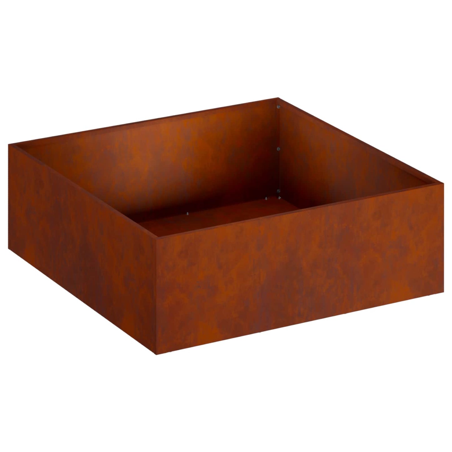 Garden Planter Rusty 60 x 60 x 20 cm Weathering Steel