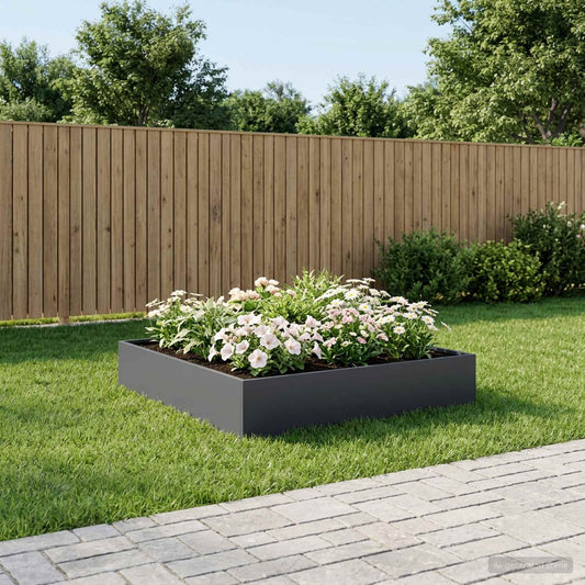 Garden Planter Anthracite 80 x 80 x 20 cm Cold-rolled Steel