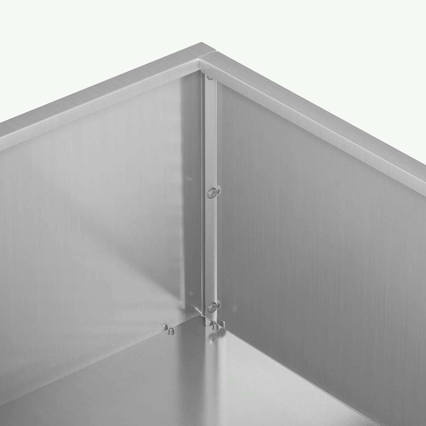 Garden Planter Silver 80 x 80 x 20 cm Galvanised Steel