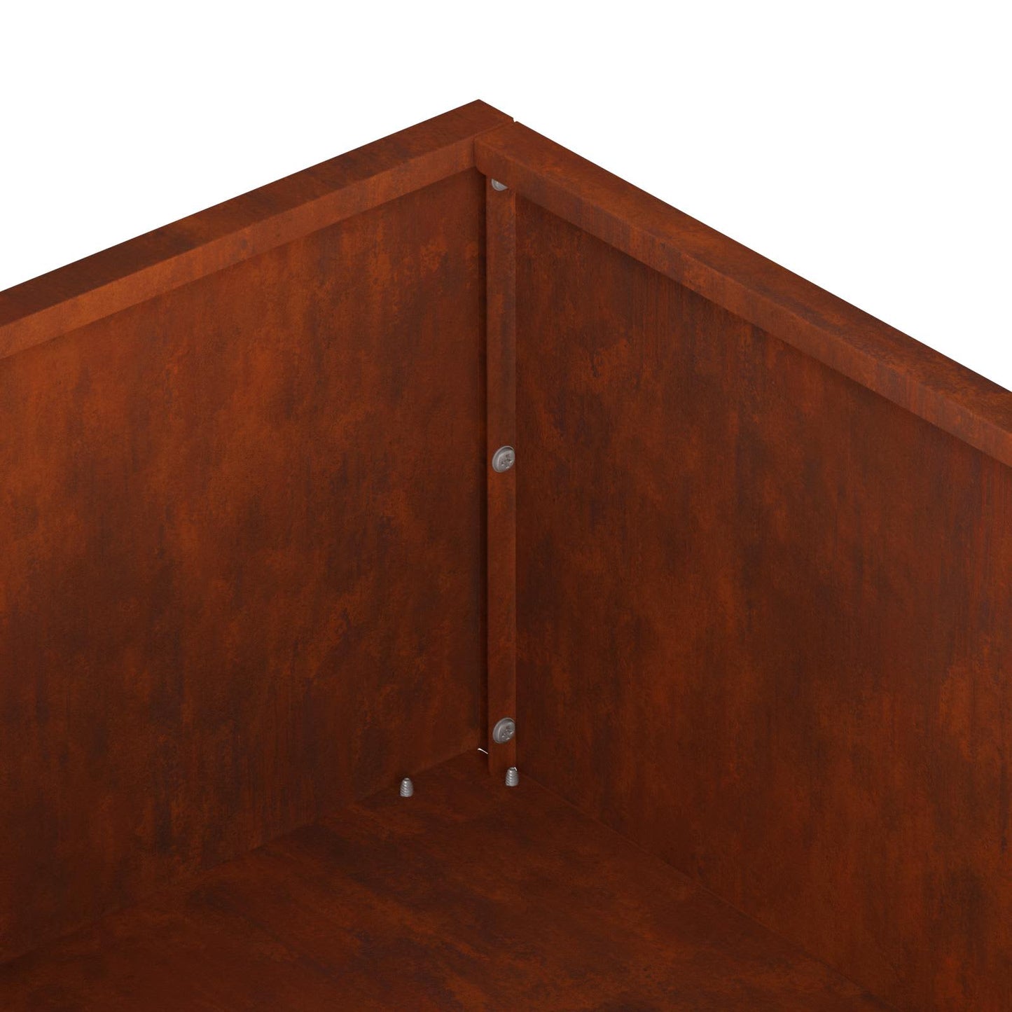 Garden Planter 2 pcs Rusty 80 x 80 x 20 cm Weathering Steel