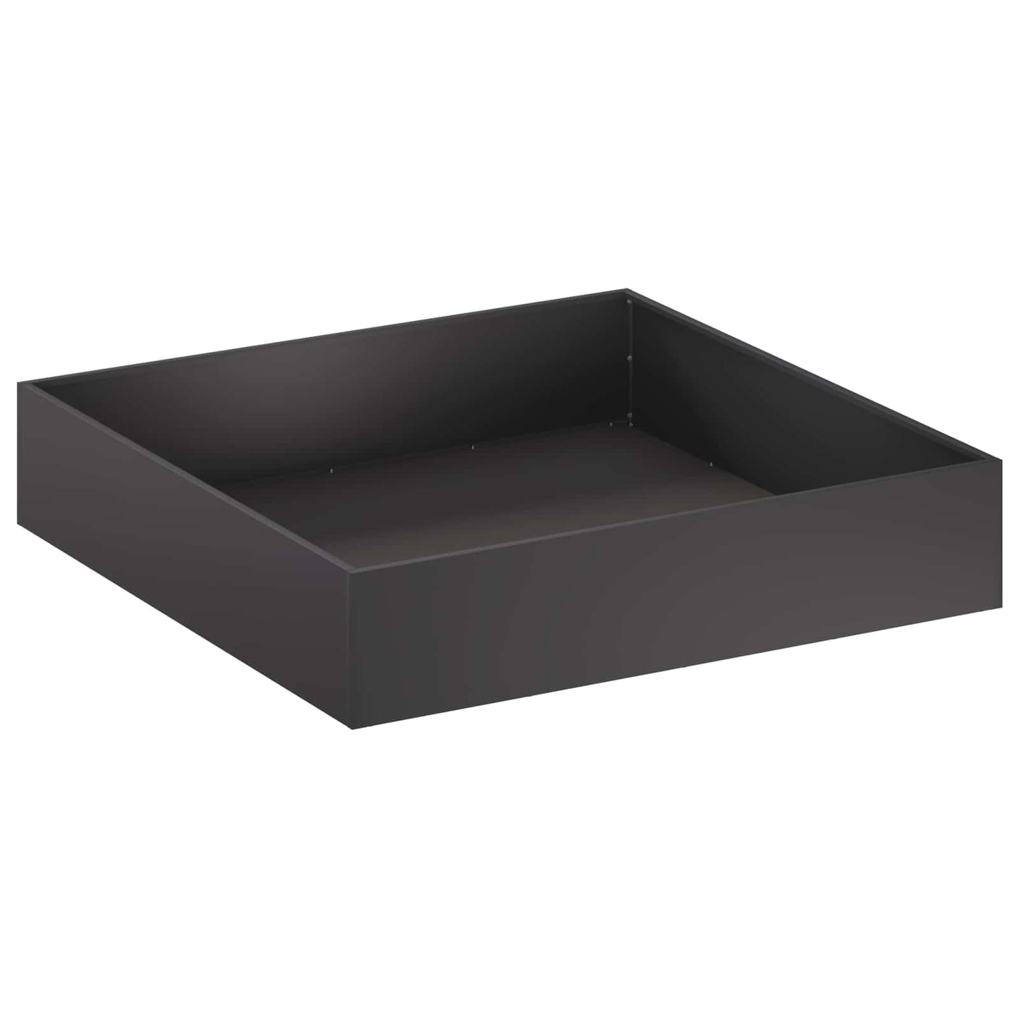 Garden Planter 2 pcs Black 100 x 100 x 20 cm Cold-rolled Steel