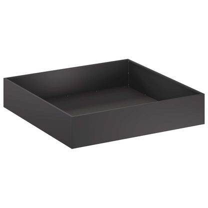 Garden Planter 2 pcs Black 100 x 100 x 20 cm Cold-rolled Steel