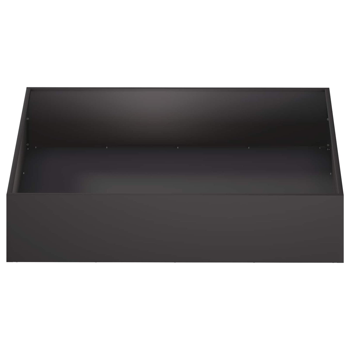 Garden Planter 2 pcs Black 100 x 100 x 20 cm Cold-rolled Steel