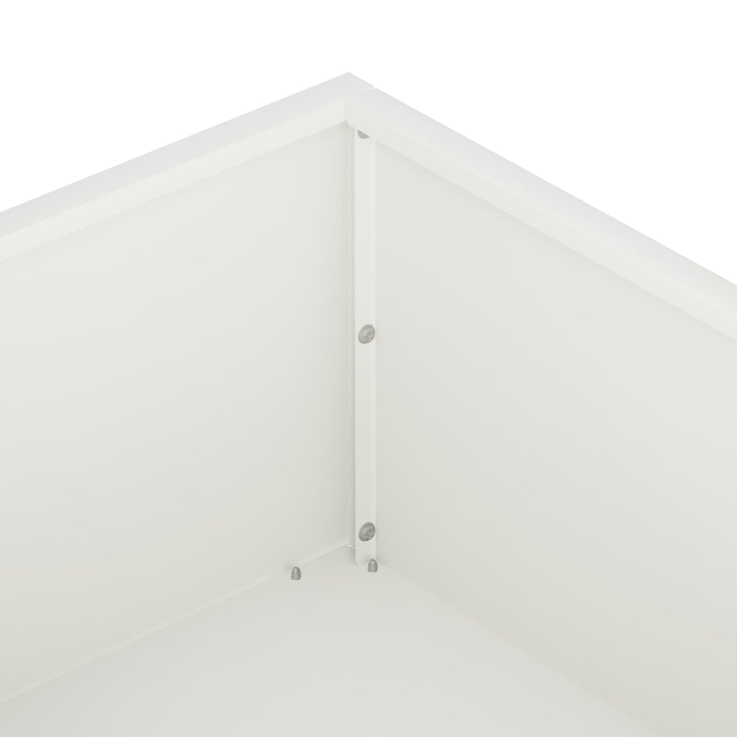Garden Planter 2 pcs White 100 x 100 x 20 cm Cold-rolled Steel