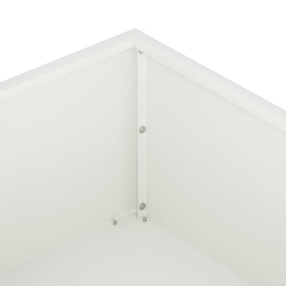 Garden Planter 2 pcs White 100 x 100 x 20 cm Cold-rolled Steel