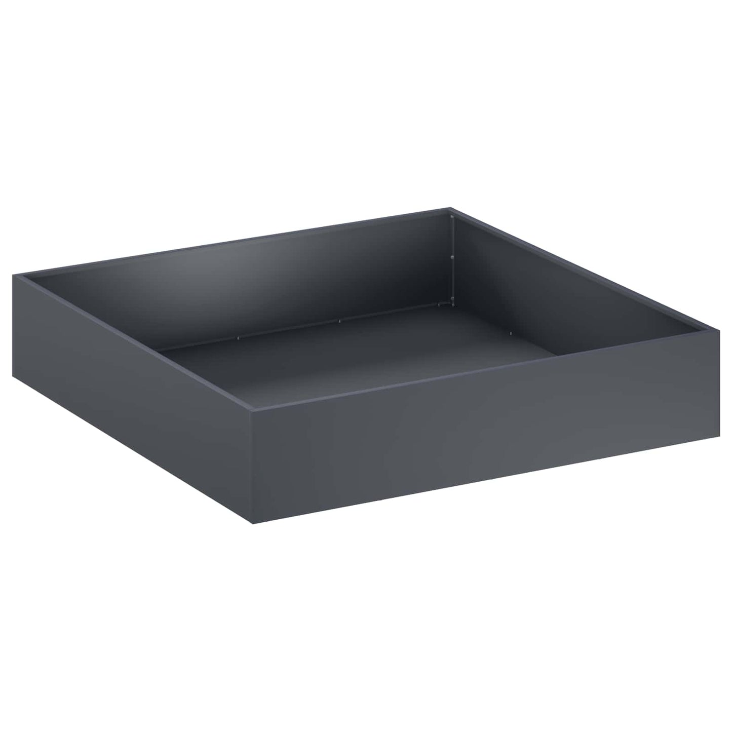 Garden Planter 2 pcs Anthracite 100 x 100 x 20 cm