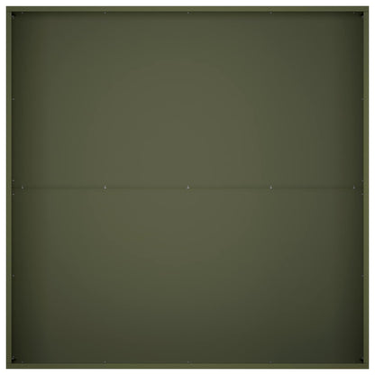 Garden Planter 2 pcs Olive Green 100 x 100 x 20 cm