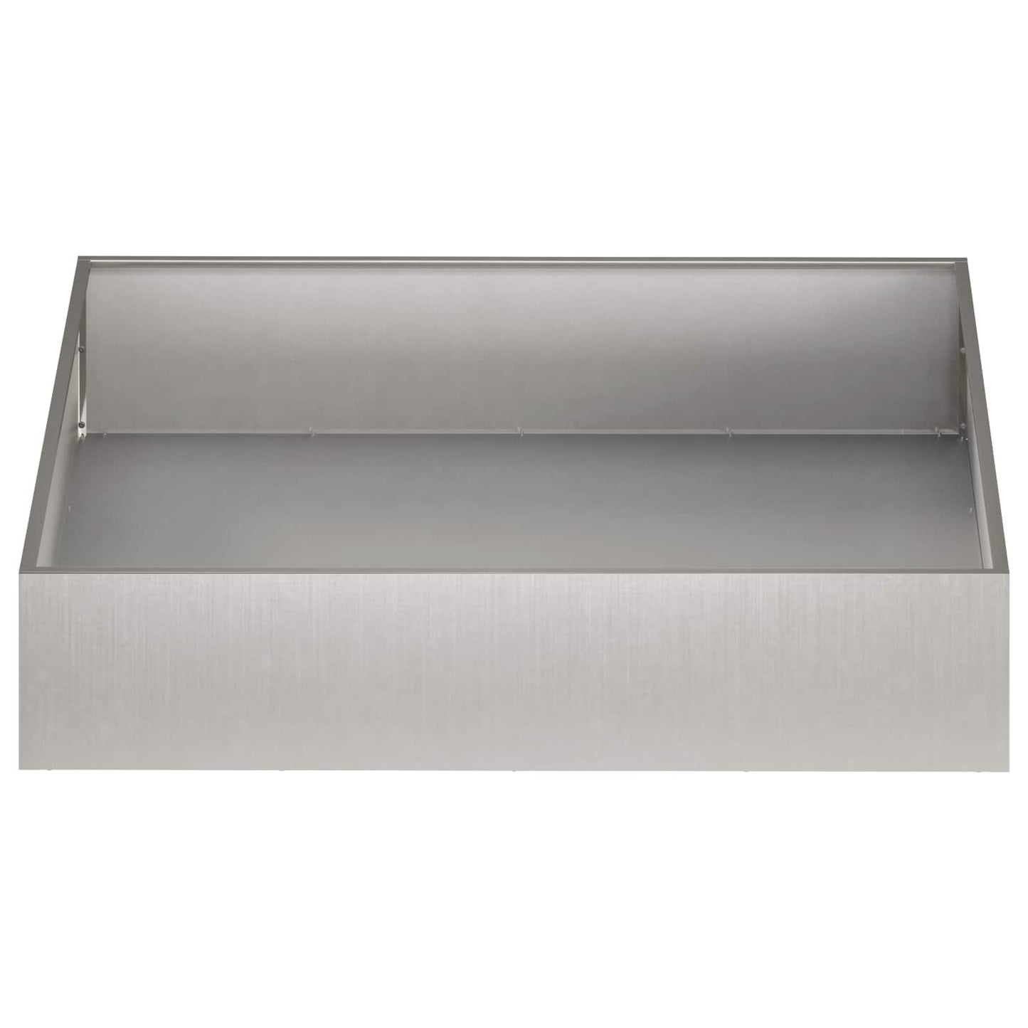 Garden Planter Silver 100 x 100 x 20 cm Stainless Steel