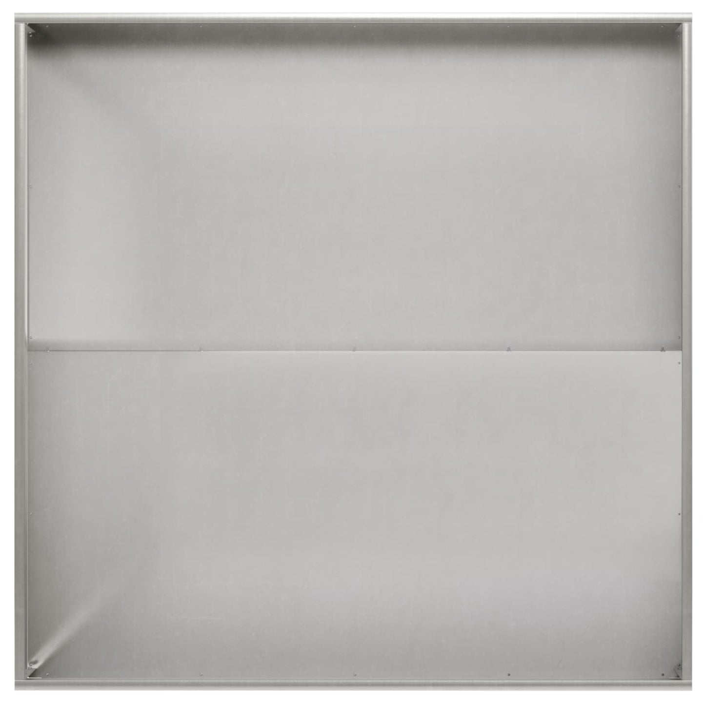 Garden Planter Silver 100 x 100 x 20 cm Stainless Steel