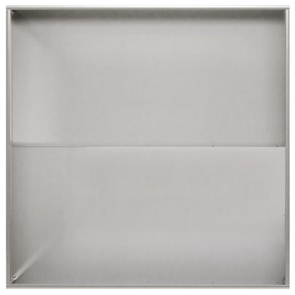 Garden Planter Silver 100 x 100 x 20 cm Stainless Steel