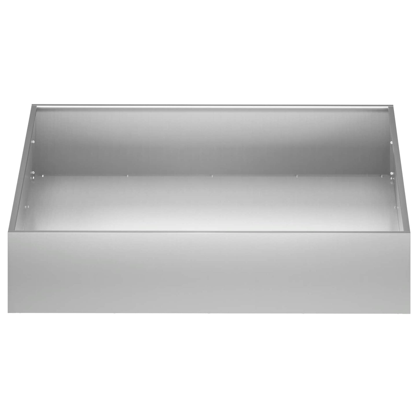Garden Planter 2 pcs Silver 100 x 100 x 20 cm Galvanised Steel