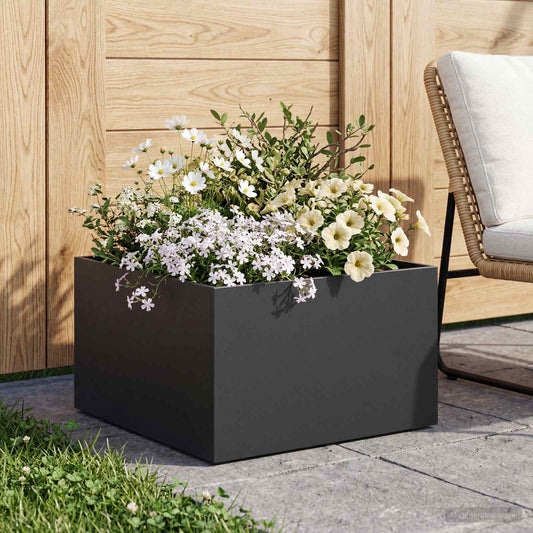 Garden Planter Black 40 x 40 x 30 cm Cold-rolled Steel