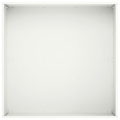 Garden Planter 2 pcs White 40 x 40 x 30 cm Cold-rolled Steel
