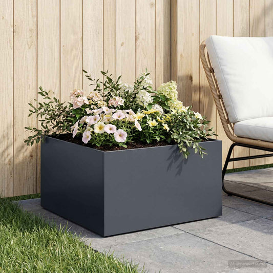 Garden Planter Anthracite 40 x 40 x 30 cm Cold-rolled Steel