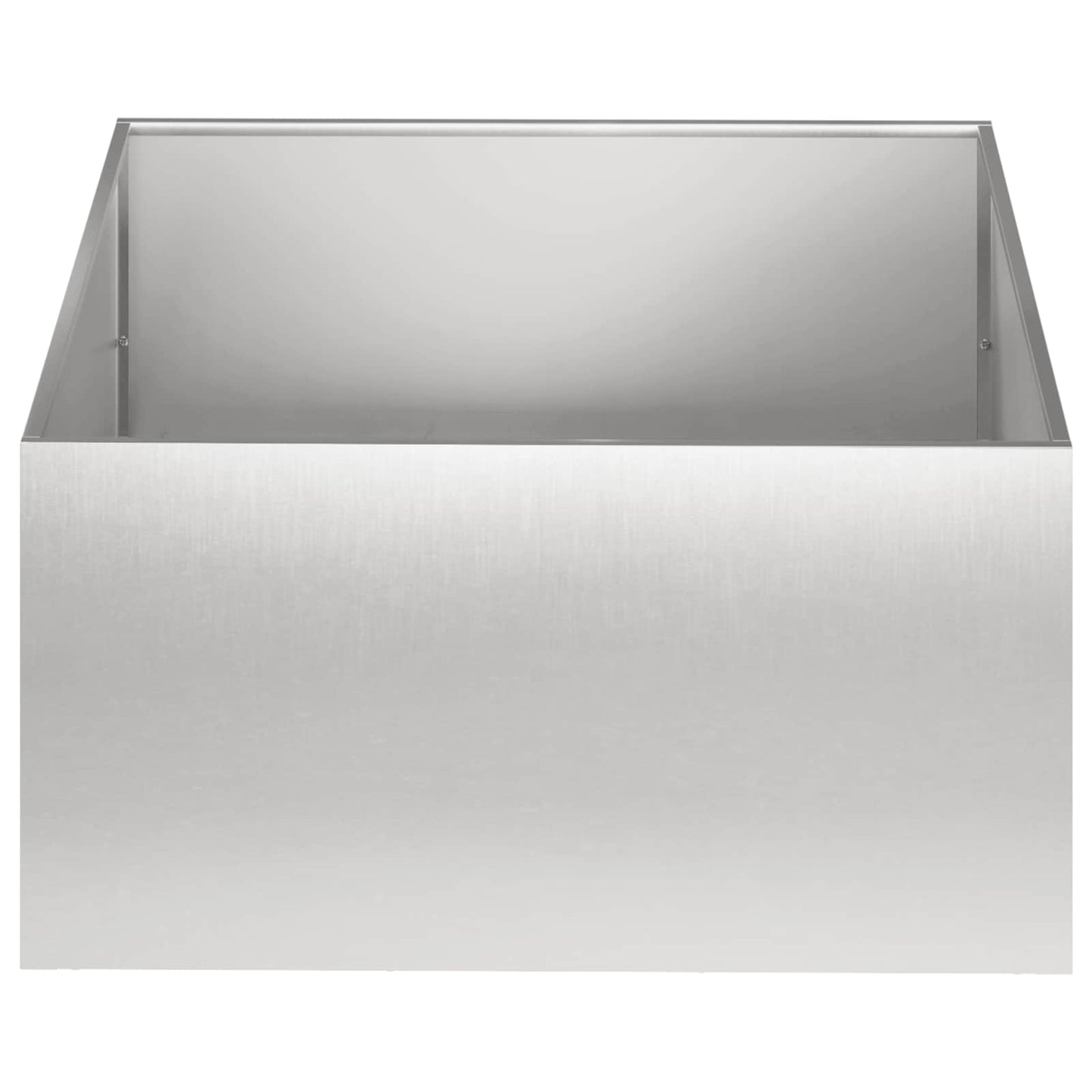 Garden Planter Silver 40 x 40 x 30 cm Stainless Steel