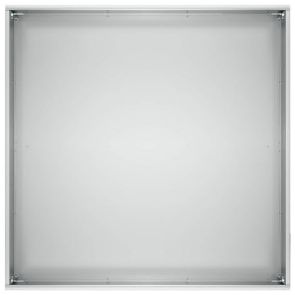 Garden Planter 2 pcs Silver 40 x 40 x 30 cm Galvanised Steel