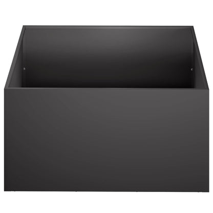 Garden Planter Black 60 x 60 x 30 cm Cold-rolled Steel