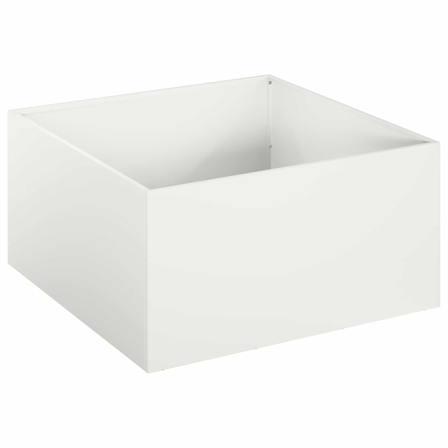 Garden Planter White 60 x 60 x 30 cm Cold-rolled Steel