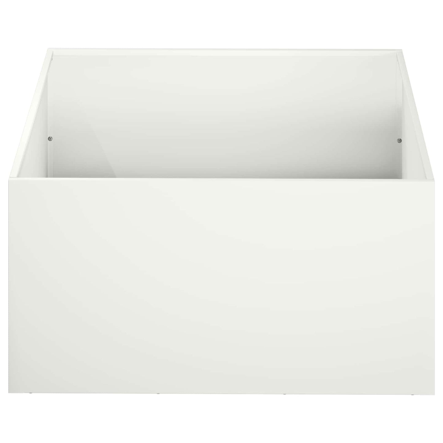 Garden Planter White 60 x 60 x 30 cm Cold-rolled Steel