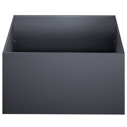 Garden Planter Anthracite 60 x 60 x 30 cm Cold-rolled Steel