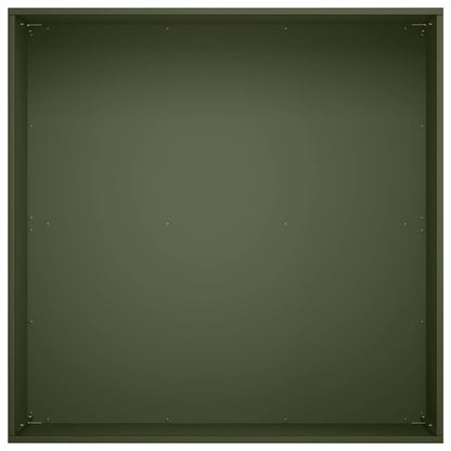 Garden Planter Olive Green 60 x 60 x 30 cm Cold-rolled Steel