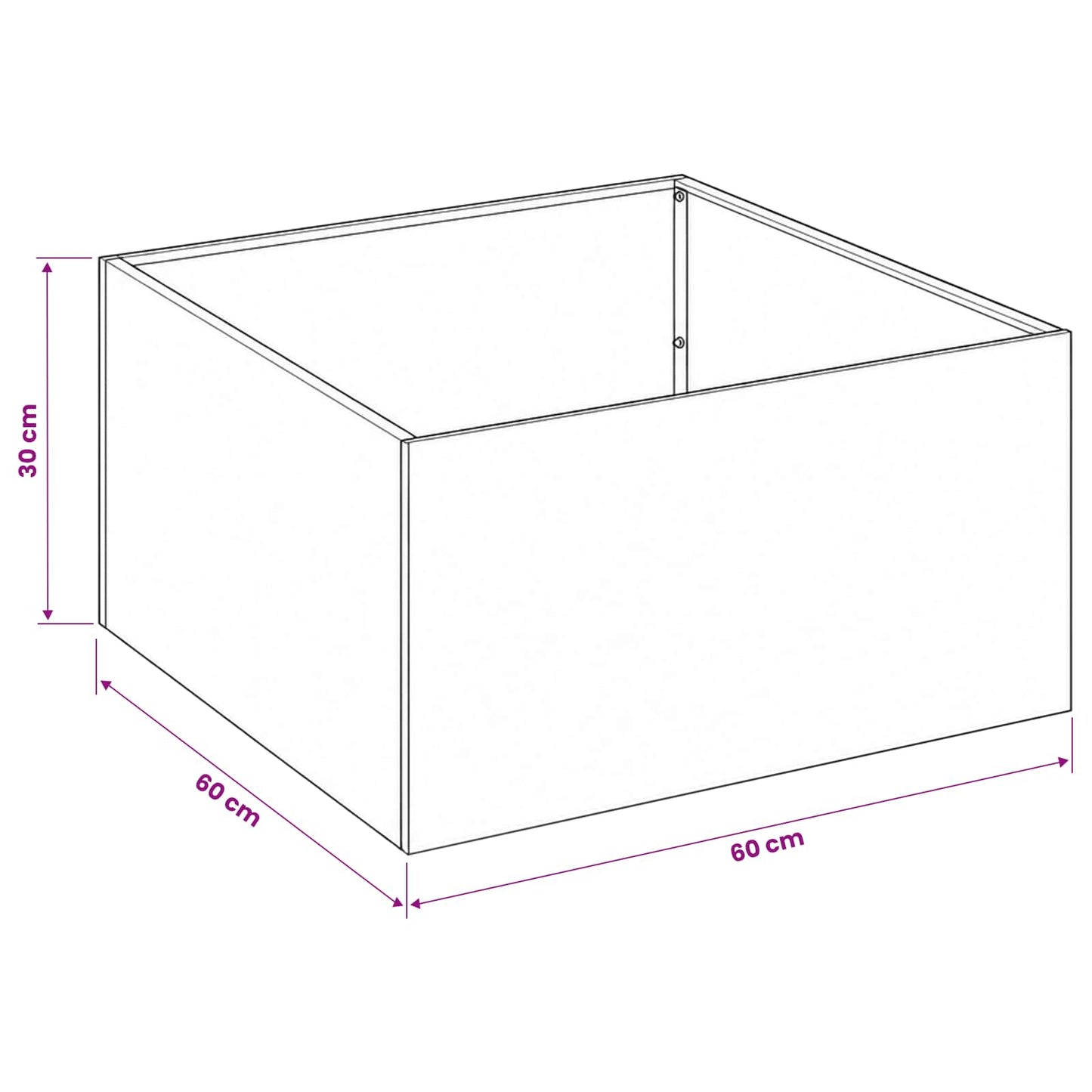 Garden Planter 2 pcs Olive Green 60 x 60 x 30 cm