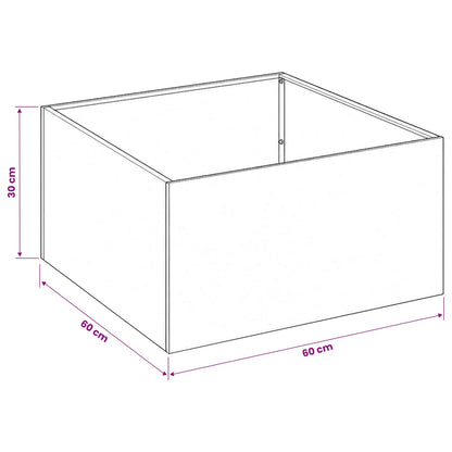 Garden Planter 2 pcs Olive Green 60 x 60 x 30 cm