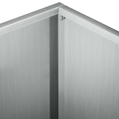 Garden Planter Silver 60 x 60 x 30 cm Galvanised Steel