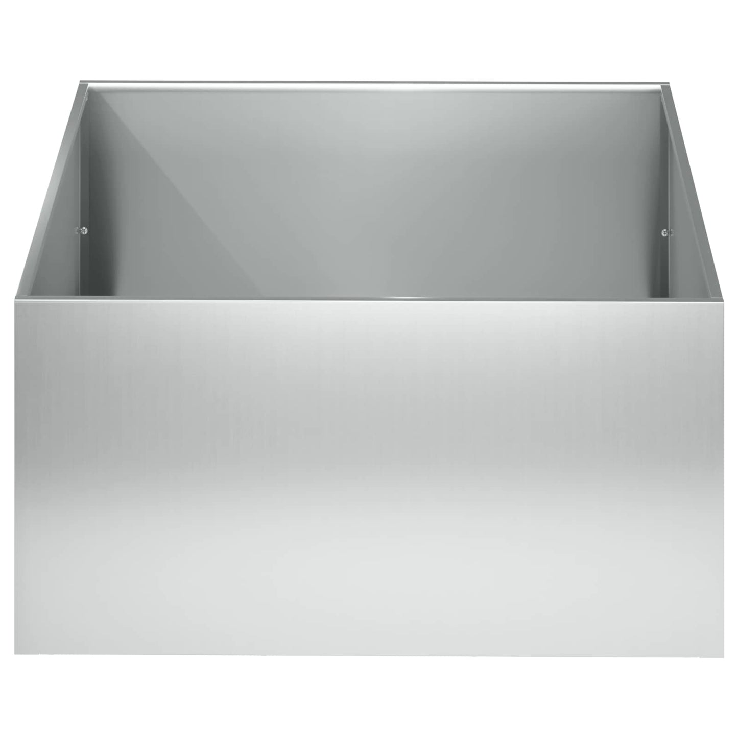 Garden Planter 2 pcs Silver 60 x 60 x 30 cm Galvanised Steel