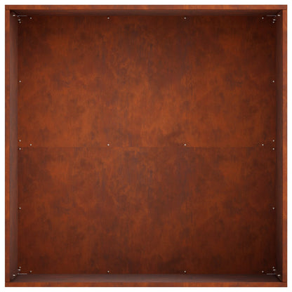 Garden Planter 2 pcs Rusty 60 x 60 x 30 cm Weathering Steel