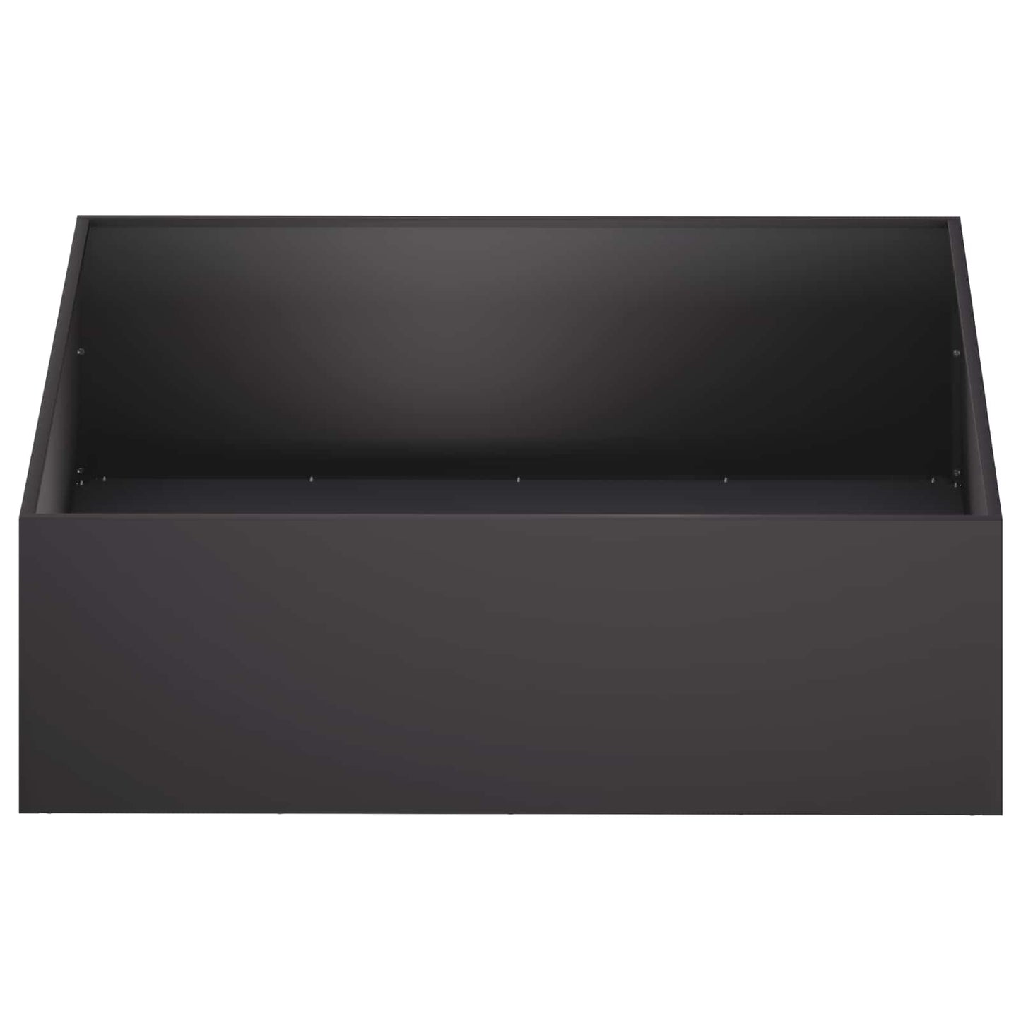 Garden Planter Black 80 x 80 x 30 cm Cold-rolled Steel