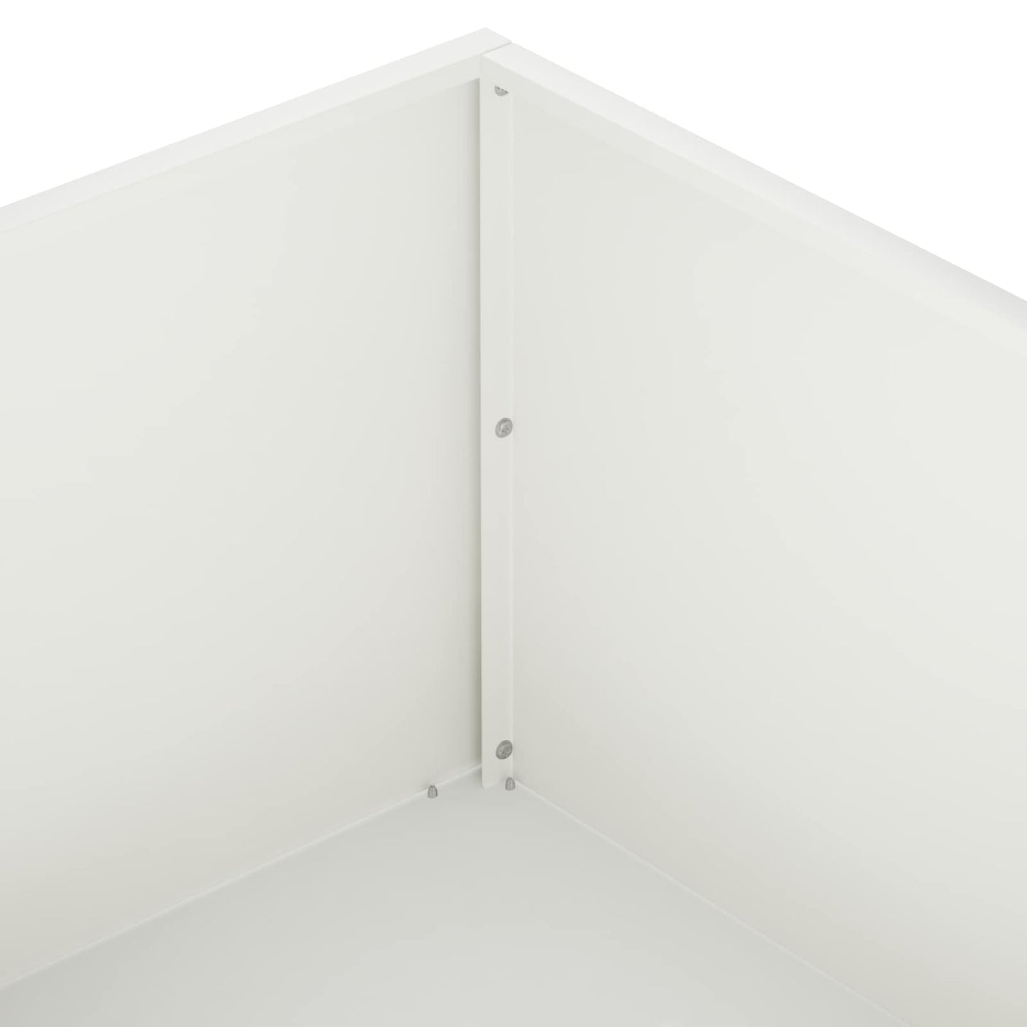 Garden Planter White 80 x 80 x 30 cm Cold-rolled Steel