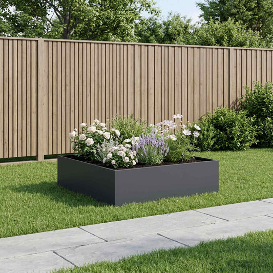 Garden Planter Anthracite 80 x 80 x 30 cm Cold-rolled Steel