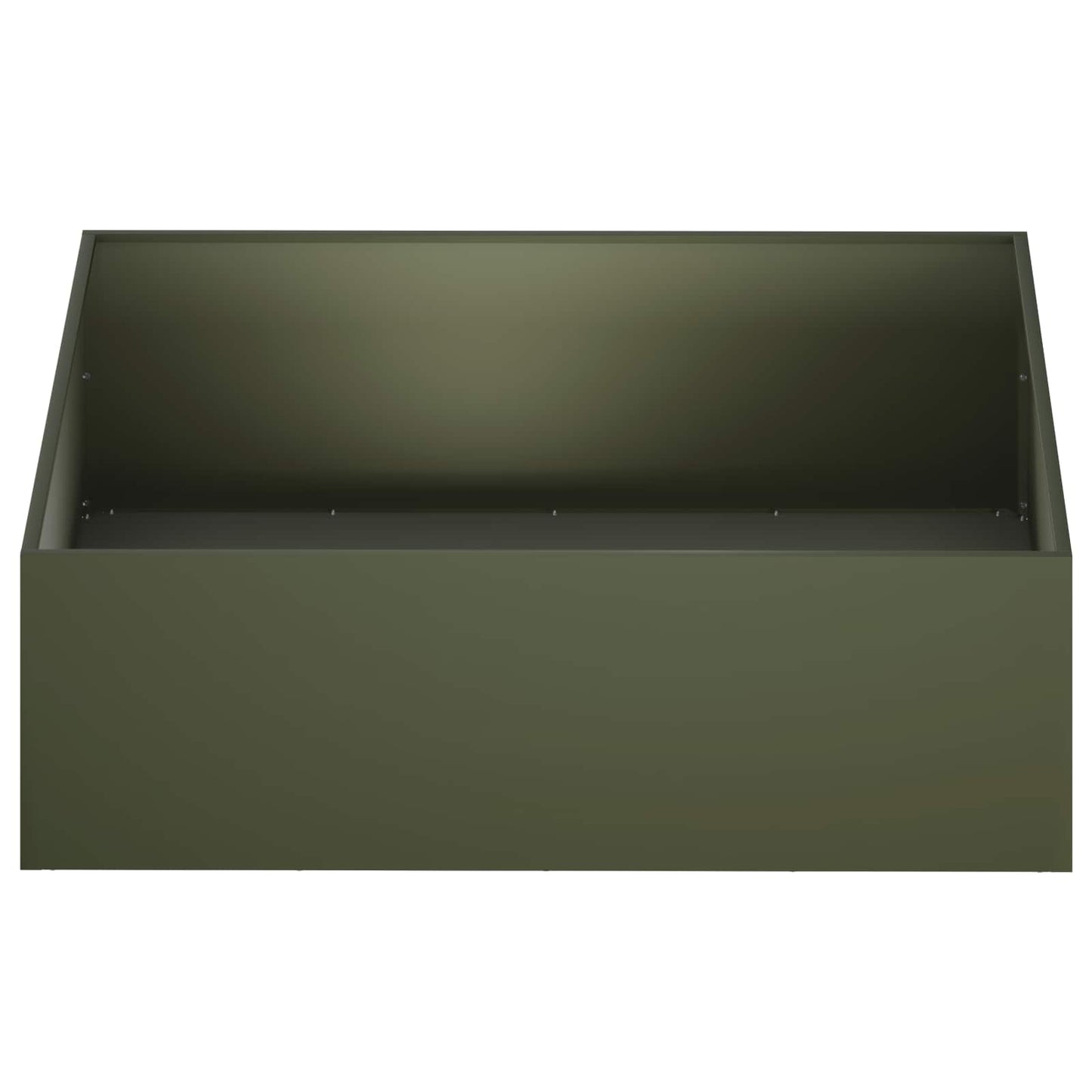 Garden Planter Olive Green 80 x 80 x 30 cm Cold-rolled Steel