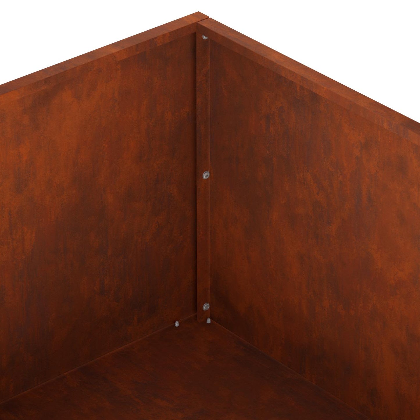 Garden Planter 2 pcs Rusty 80 x 80 x 30 cm Weathering Steel