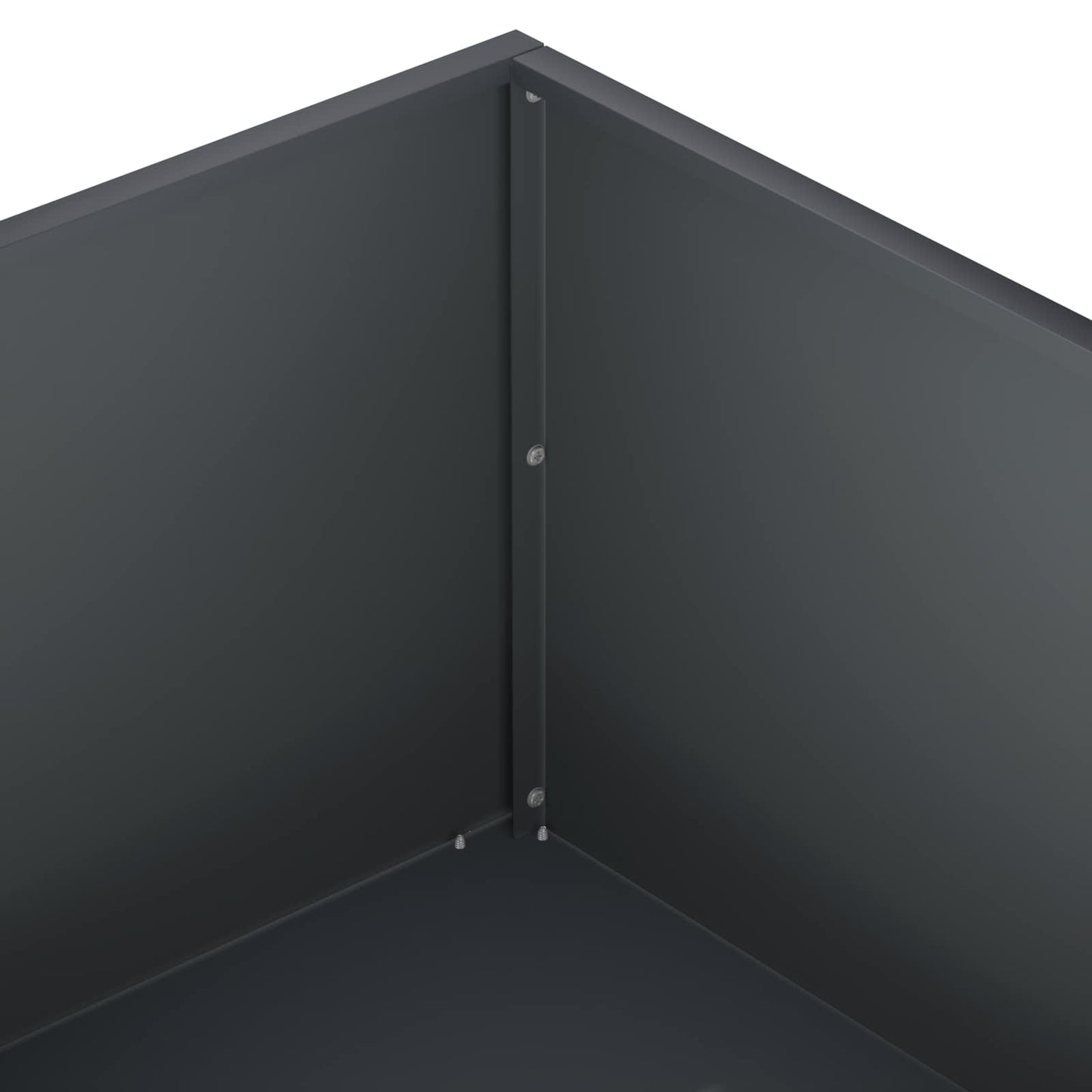 Garden Planter 2 pcs Anthracite 100 x 100 x 30 cm