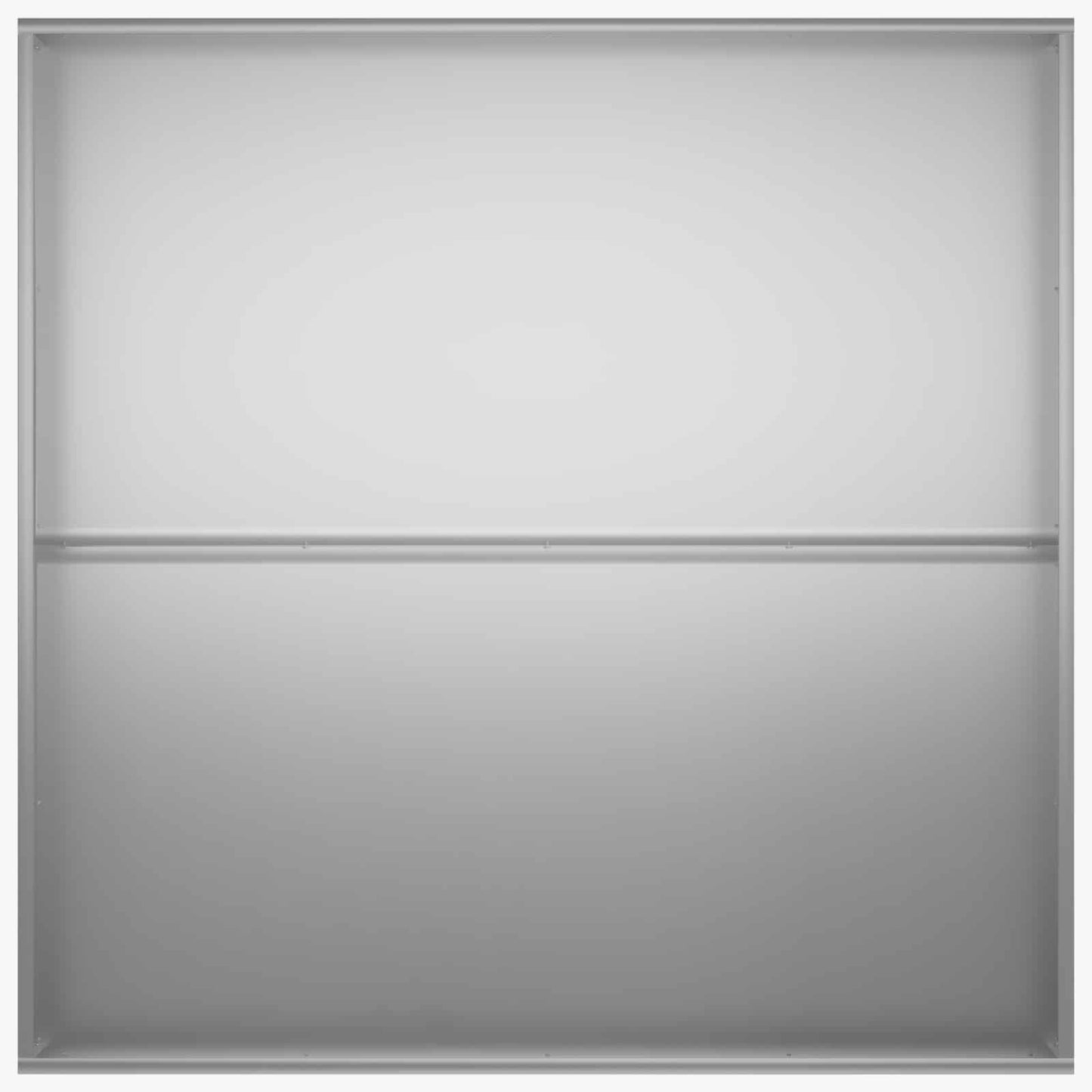 Garden Planter Silver 100 x 100 x 30 cm Galvanised Steel