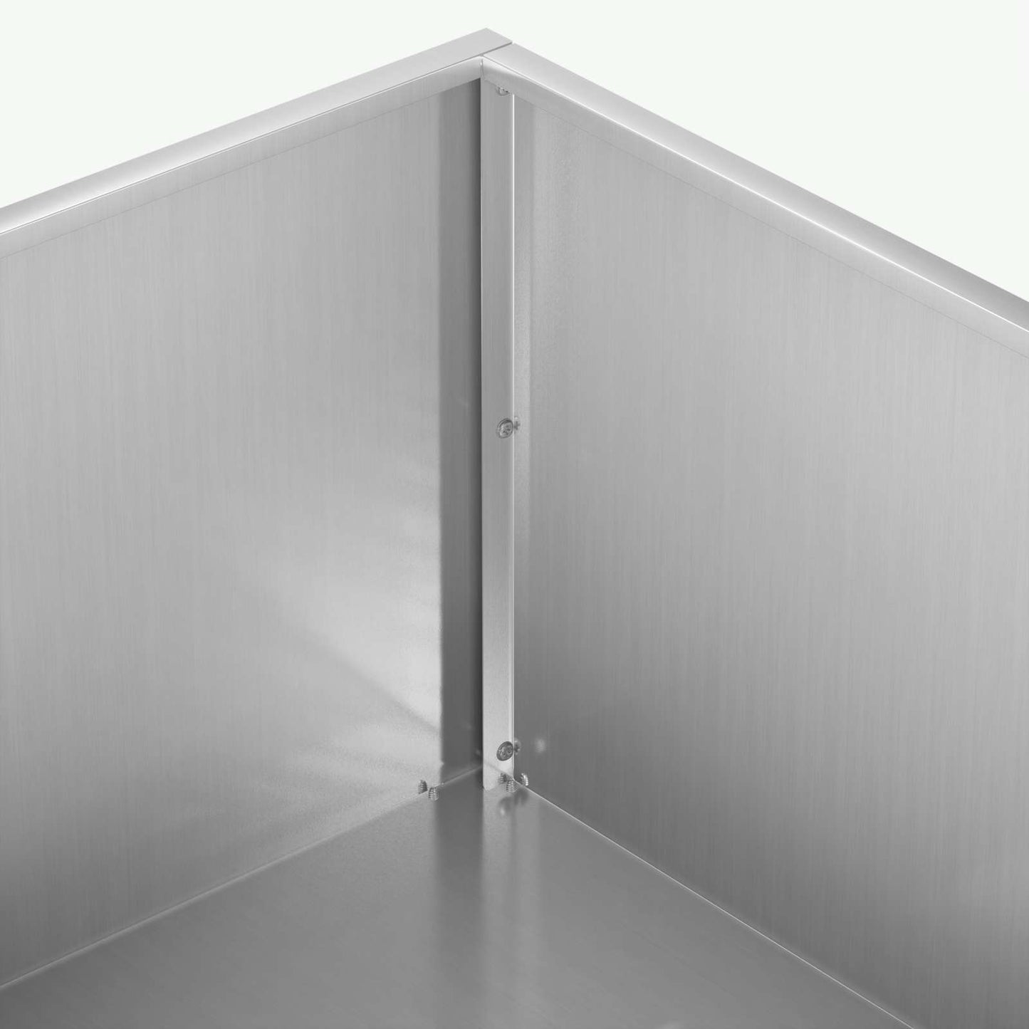 Garden Planter 2 pcs Silver 100 x 100 x 30 cm Galvanised Steel