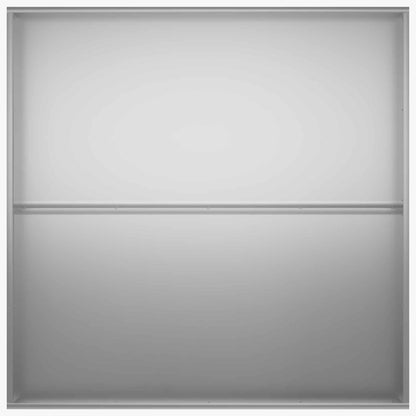 Garden Planter 2 pcs Silver 100 x 100 x 30 cm Galvanised Steel