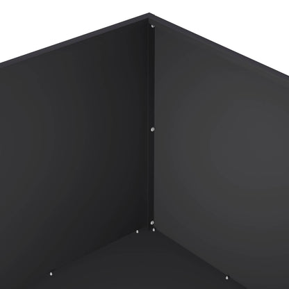 Garden Planter 2 pcs Black 60 x 60 x 40 cm Cold-rolled Steel