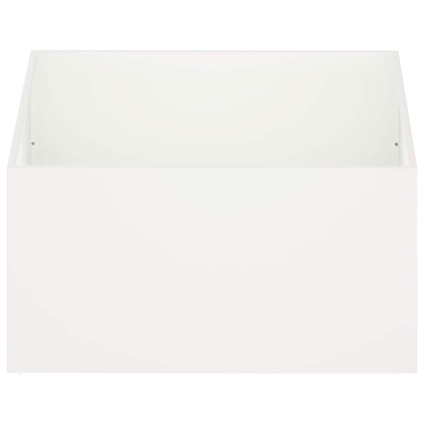 Garden Planter White 60 x 60 x 40 cm Cold-rolled Steel