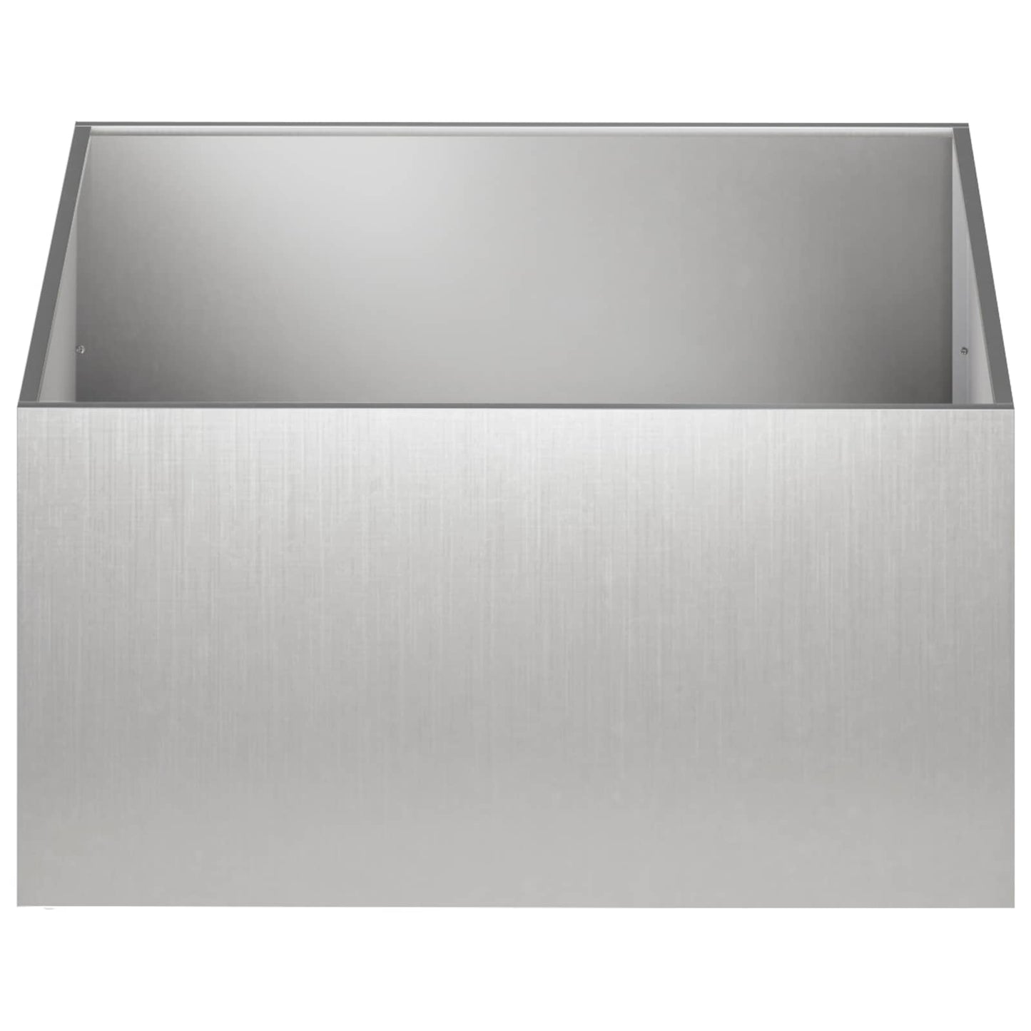 Garden Planter 2 pcs Silver 60 x 60 x 40 cm Stainless Steel
